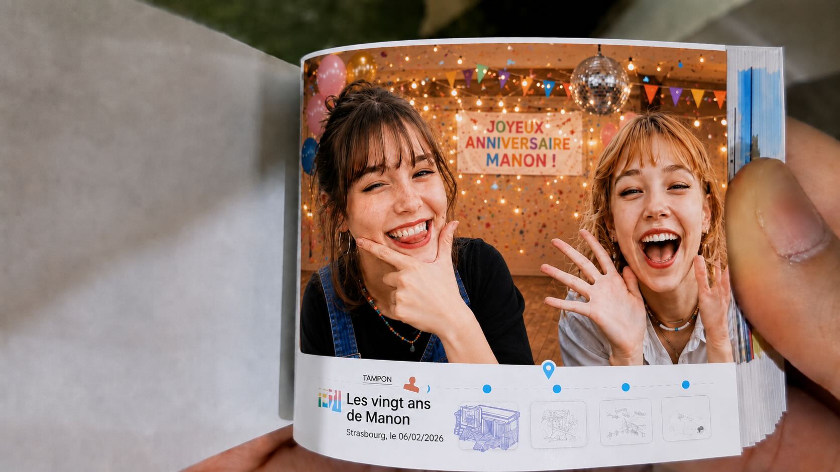FlipStory – flipbook animé soirée anniversaire personnalisé