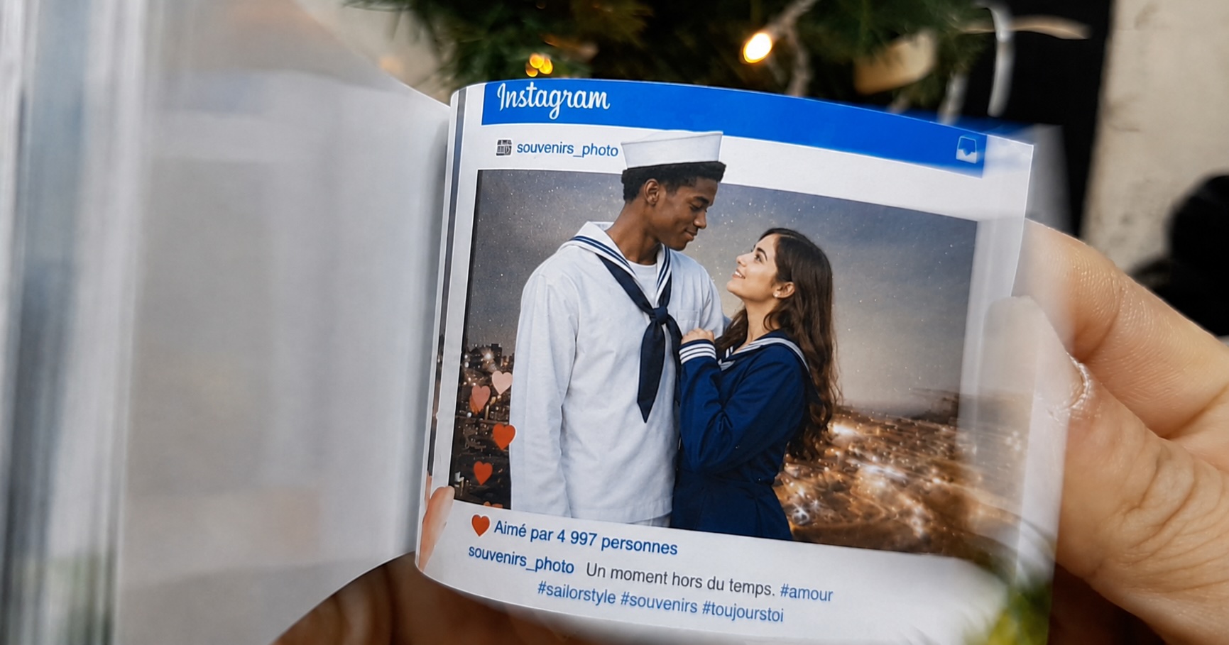 FlipStory – flipbook animé thème Instagram couple en costumes
