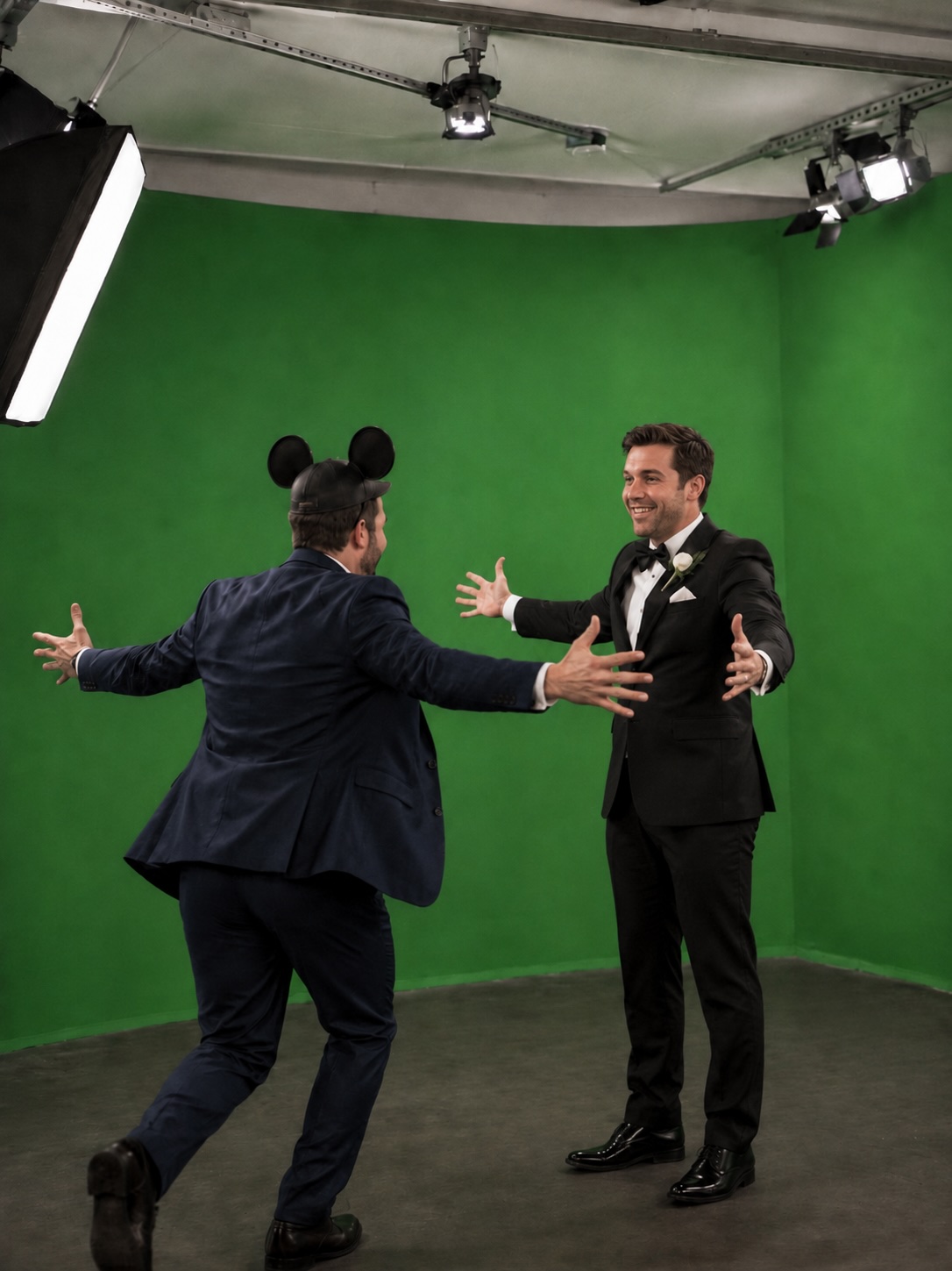 FlipStory – invités sur fond vert avant la transformation en flipbook